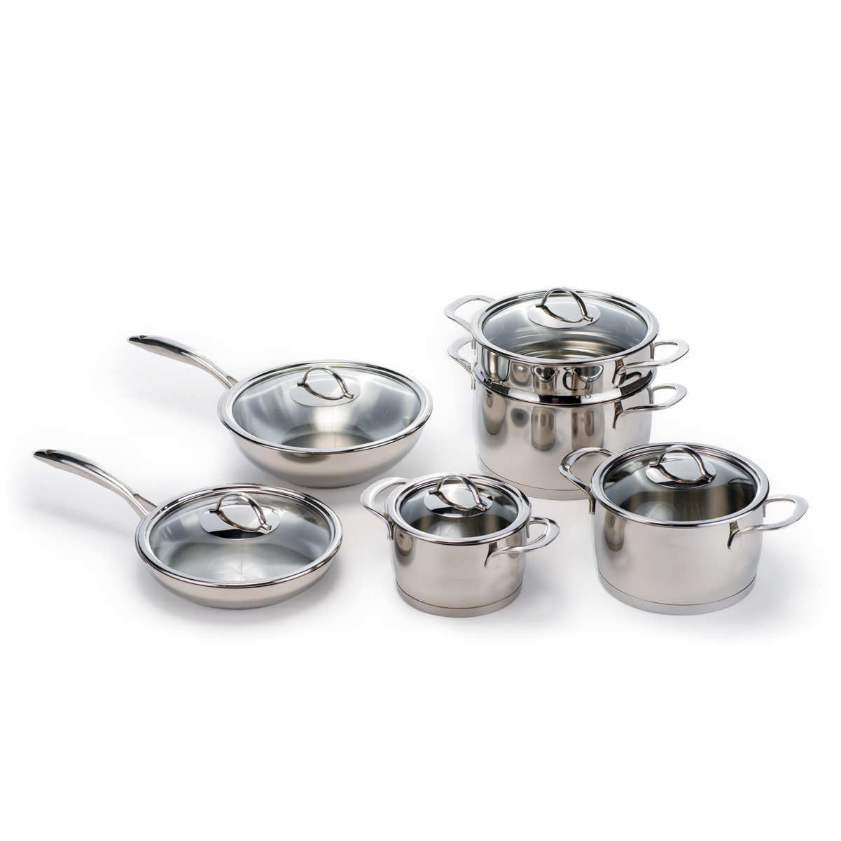 11 Piece Stainless Steel Italiano Pot Set