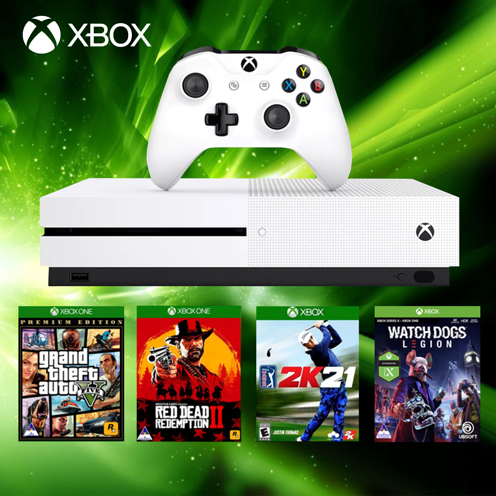 One S 1TB Console with 4 Games