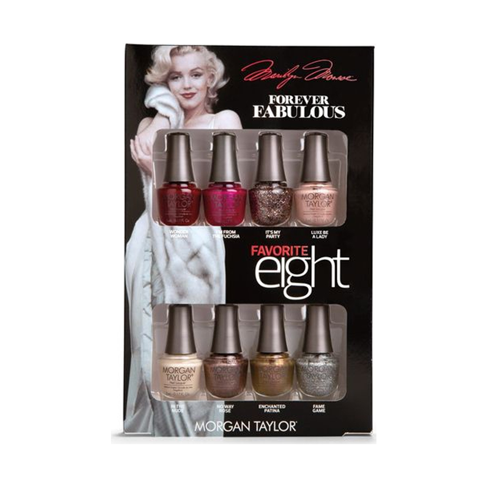 Pack of 8 Mini Professional Nail Lacquer 