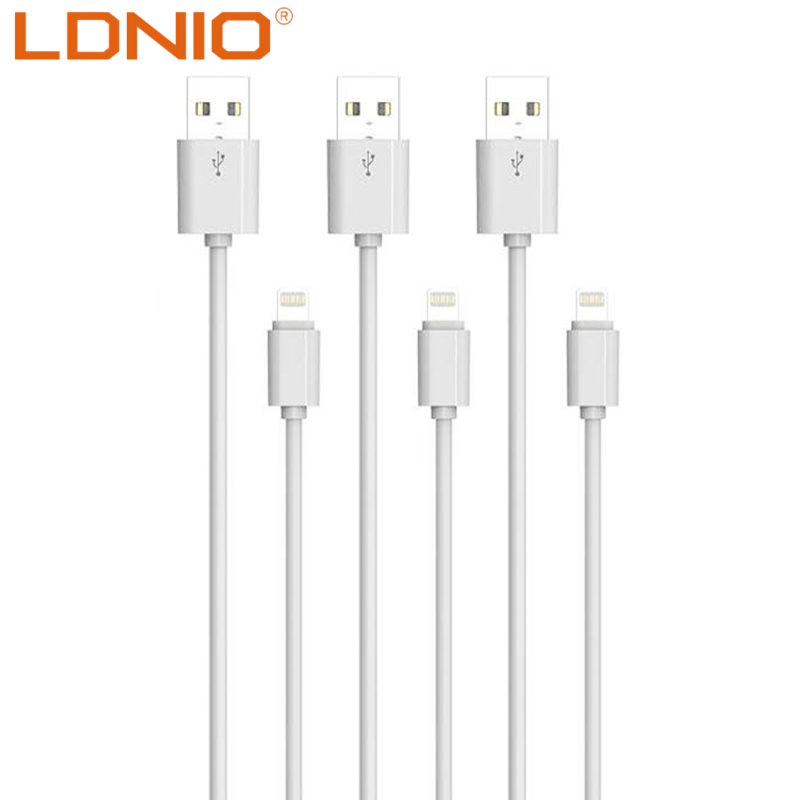 Pack of 3 2.1A Fast Charging USB to Lightning Cables
