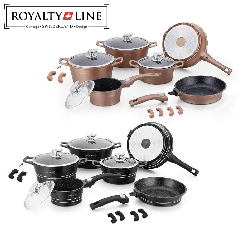 16-Piece Marble Coating Cookware Set