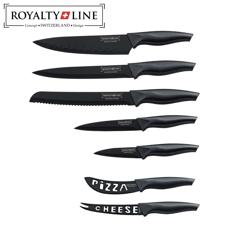 5-Piece or 7-Piece Marble Coating Knife Set