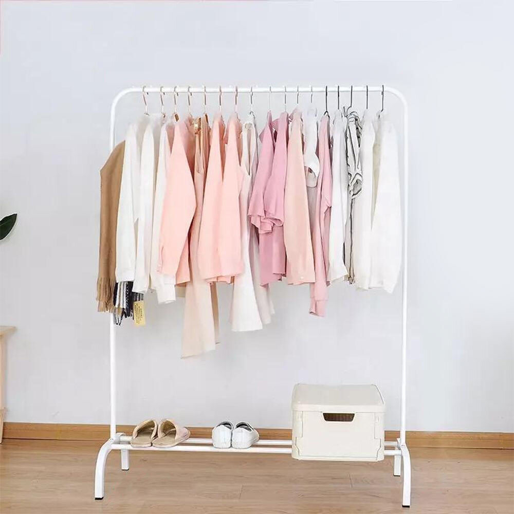 Metal Clothing Rail with Shoe Rack