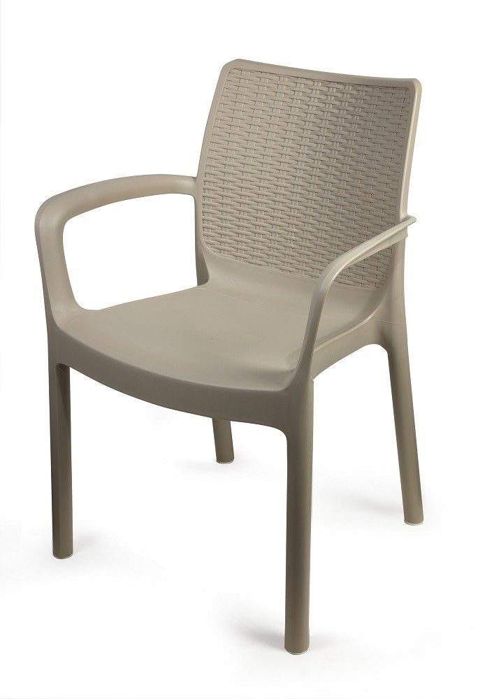 Set of 4 Evita Cappuccino Armchairs