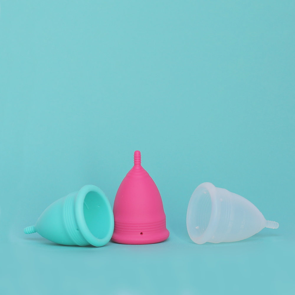 Small and Large Menstrual Cups
