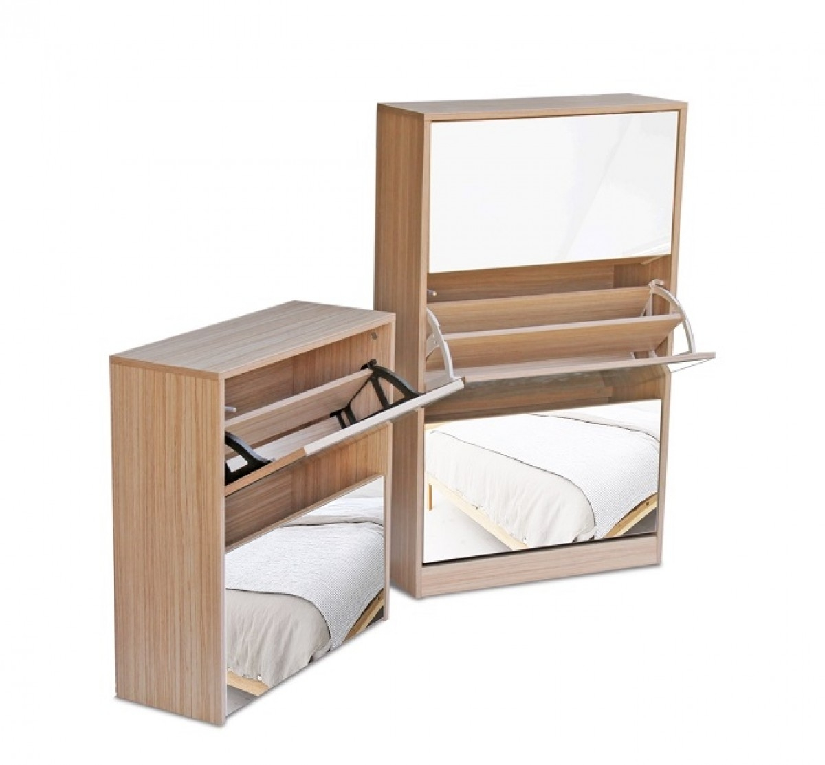 5 Tier or Full Length Mirror Shoe Cabinets