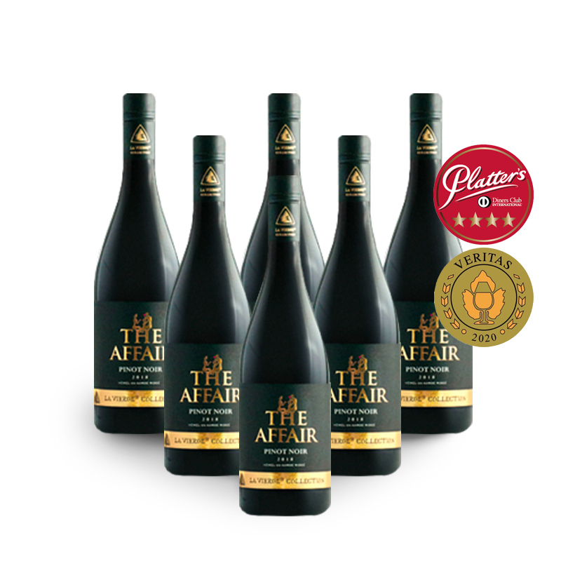 The Affair Pinot Noir 2019 (R116.50 Per Bottle, 6 Bottles)