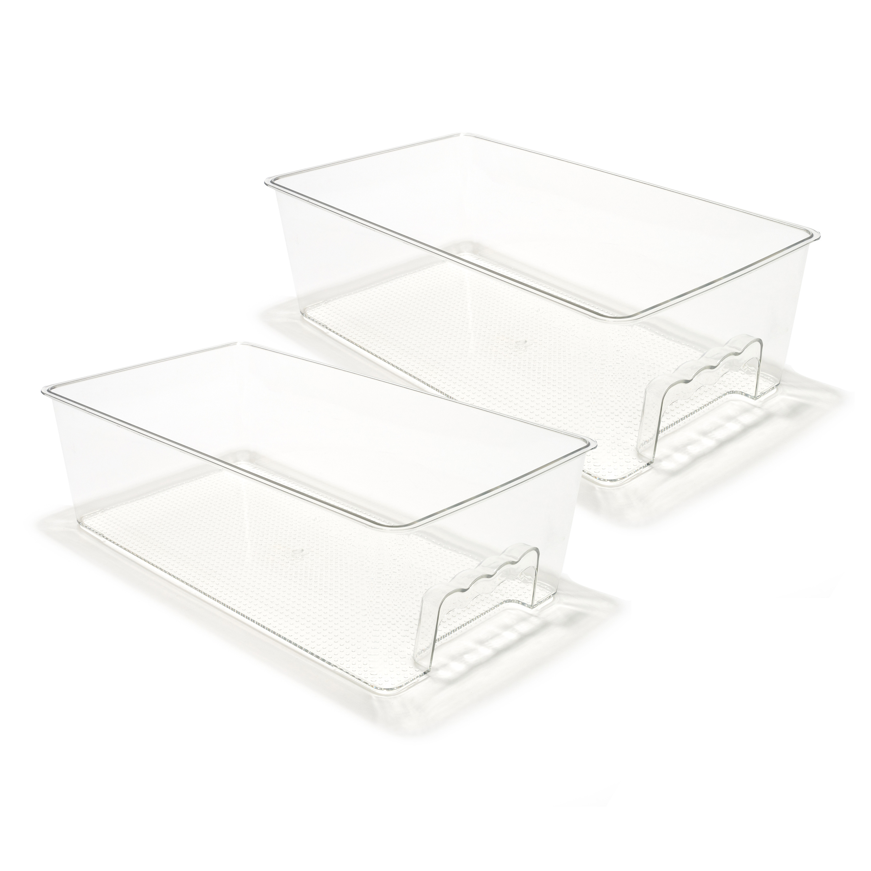 Pack of 2 Clear Storage Containers