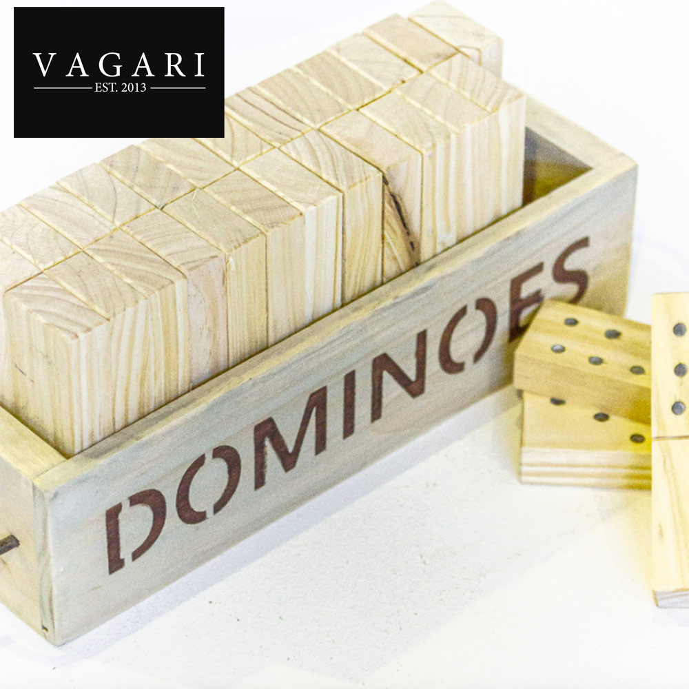 Handcrafted Wooden Dominoes Set