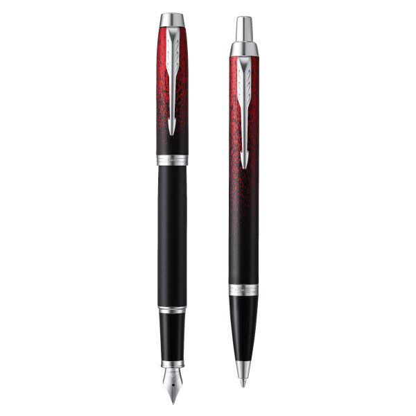 IM Red Ignite Fountain and Rollerball Pens (blue ink)