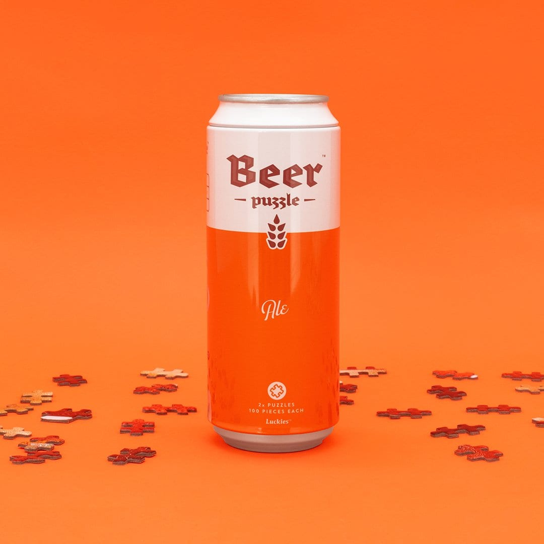 Set of 2 Ale-Beer-Inspired Puzzles in a Can