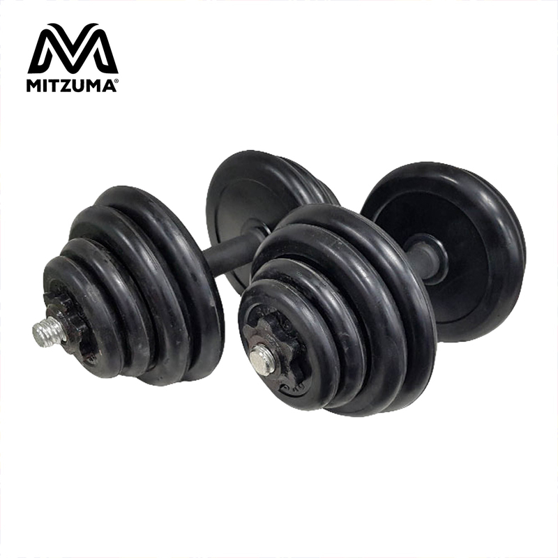 20kg Rubber Dumbbell Set