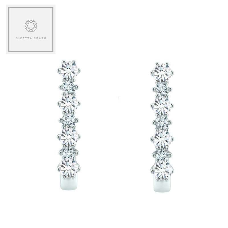 Jolie Hoop with Swarovski Crystal