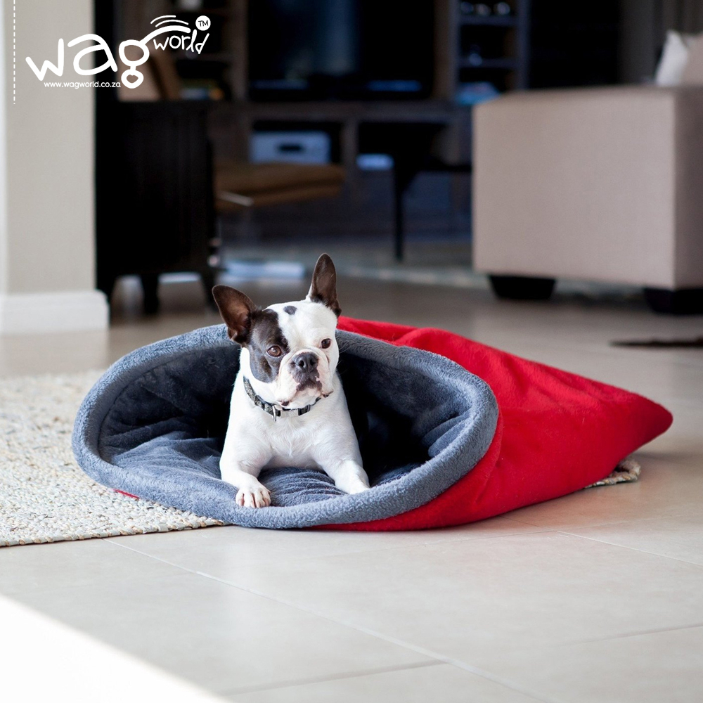 Reversible Fleece Nookie Bag Pet Bed