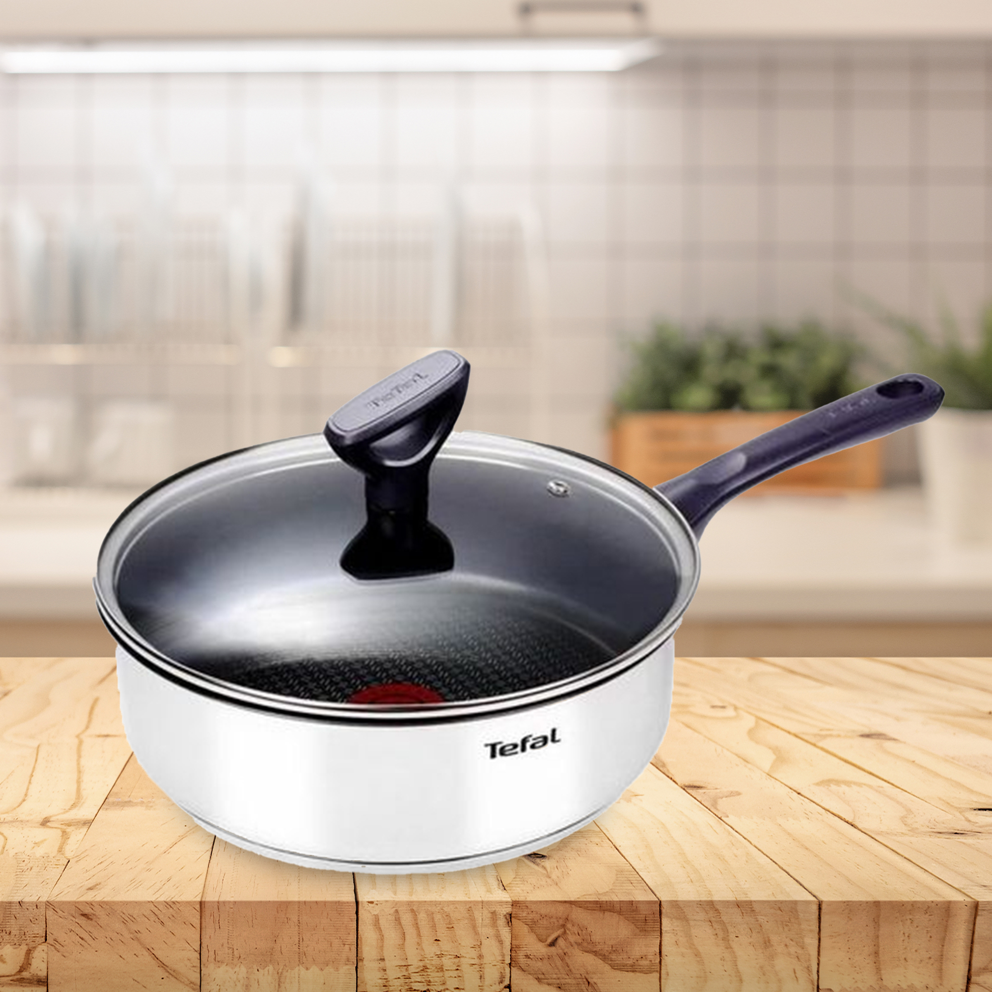 24cm Daily Cook Coated Sautepan with Lid