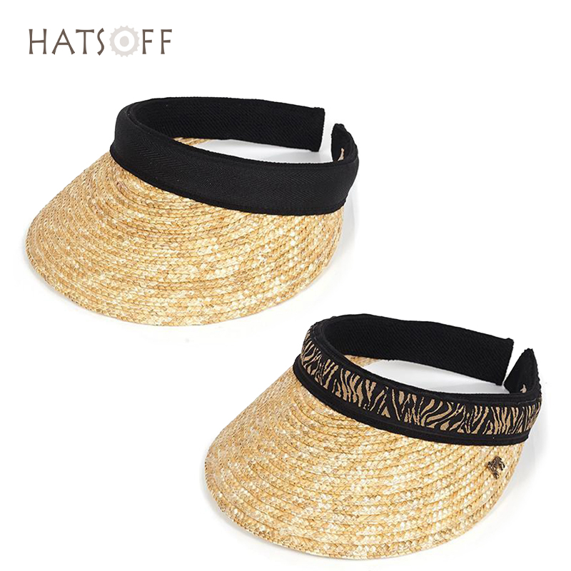 Ladies Naturally Braided Straw Peak