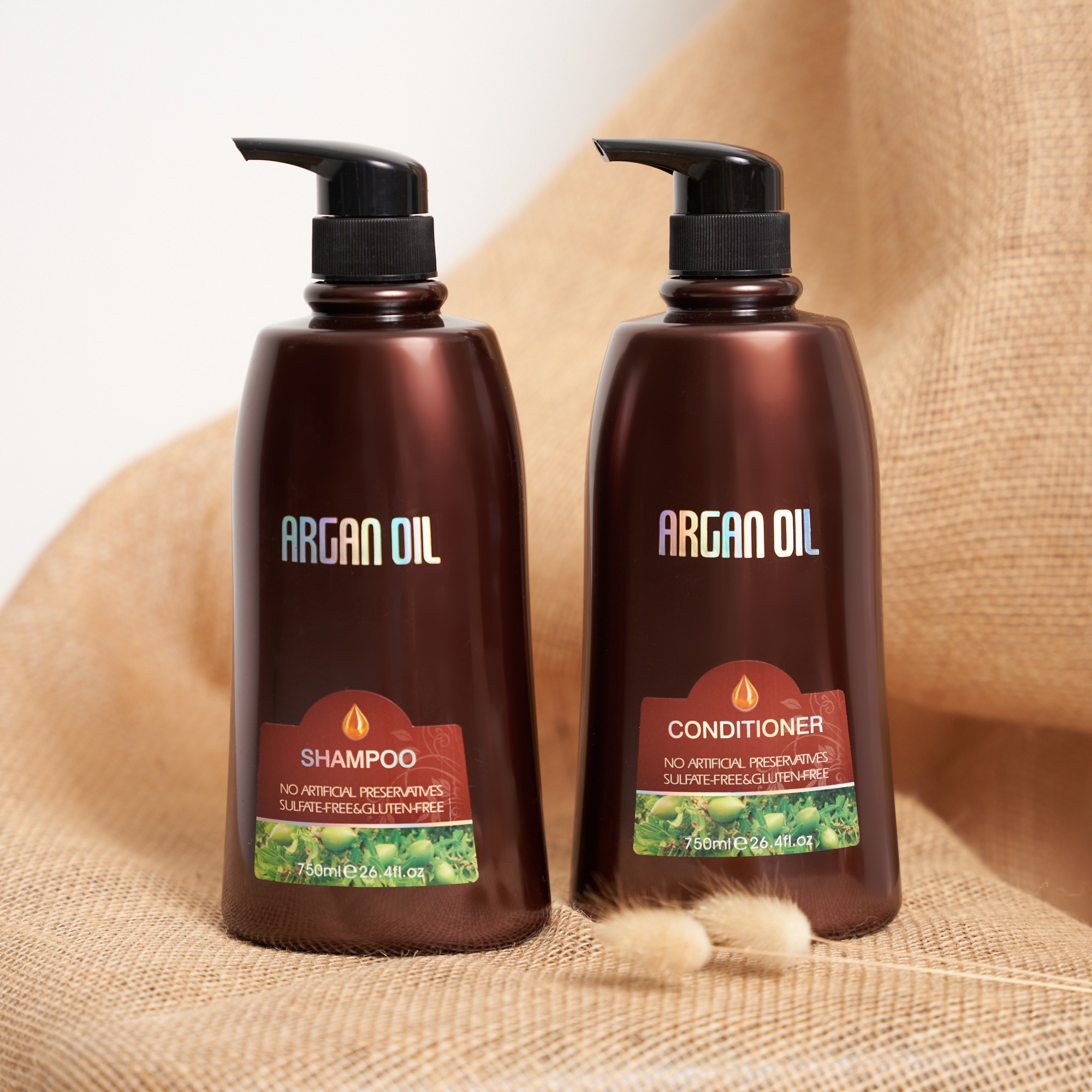 750ml Sulfate-Free Shampoo and Conditioner Set
