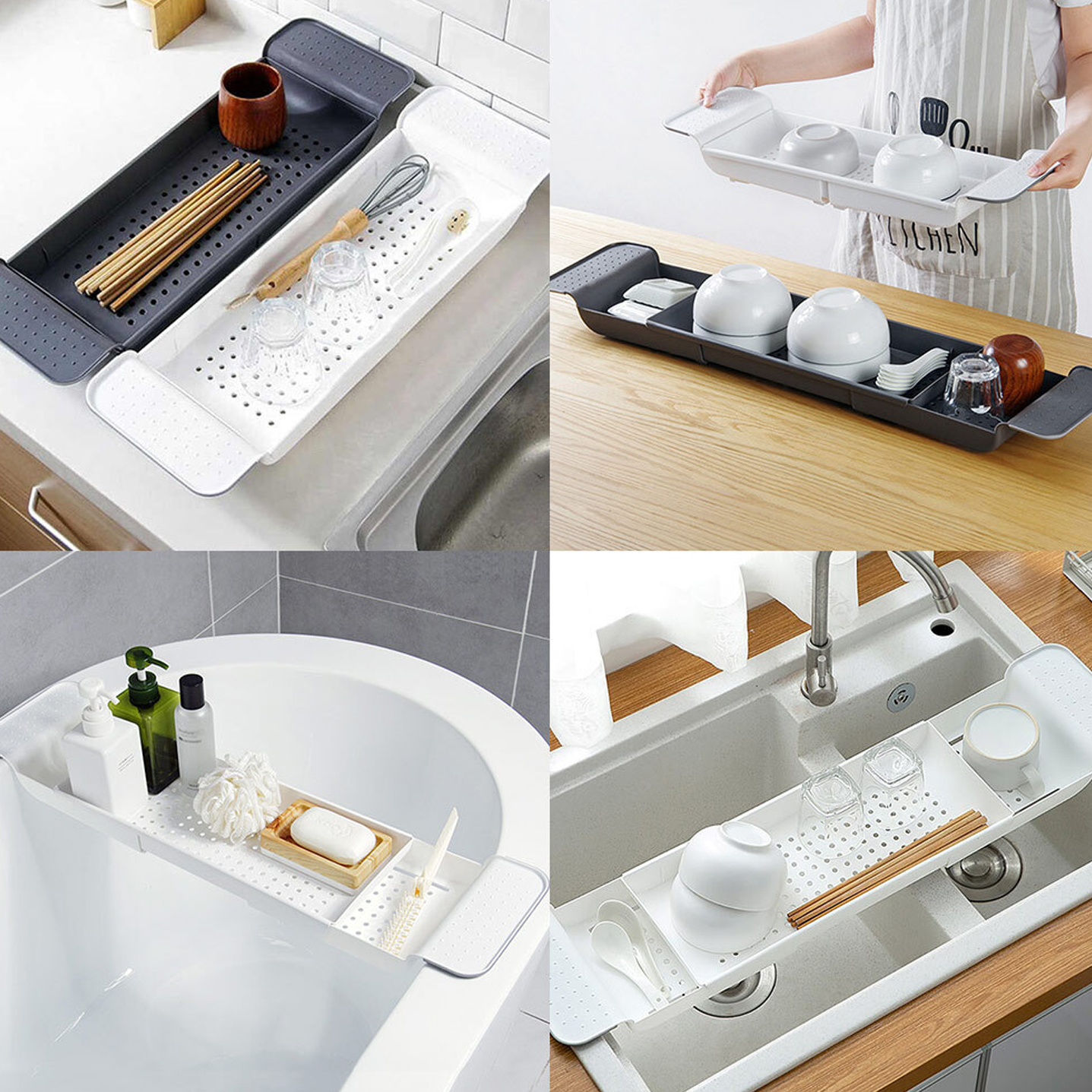 Expandable Sink and Bath Tray