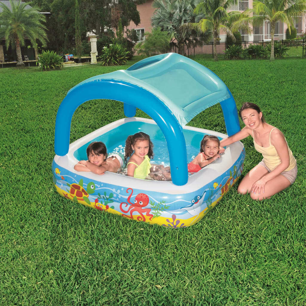 Kids Inflatable Canopy Play Pool