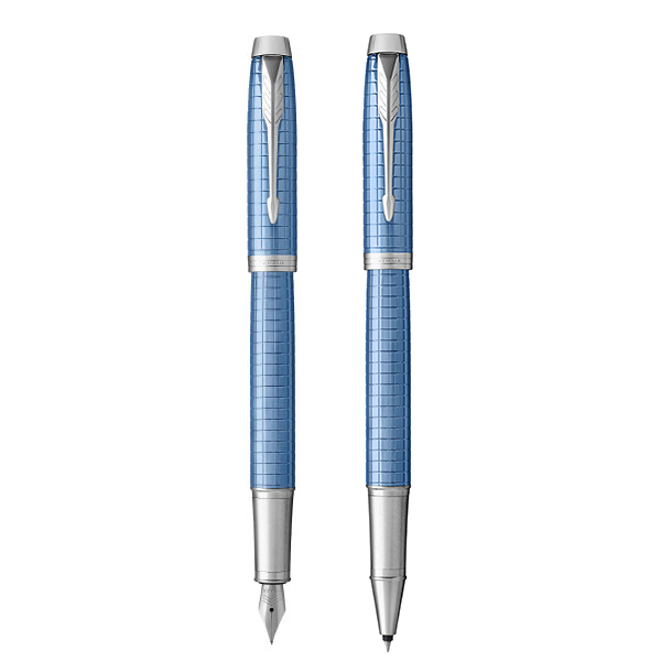 IM Blue Fountain and Rollerball Pens (Black ink)