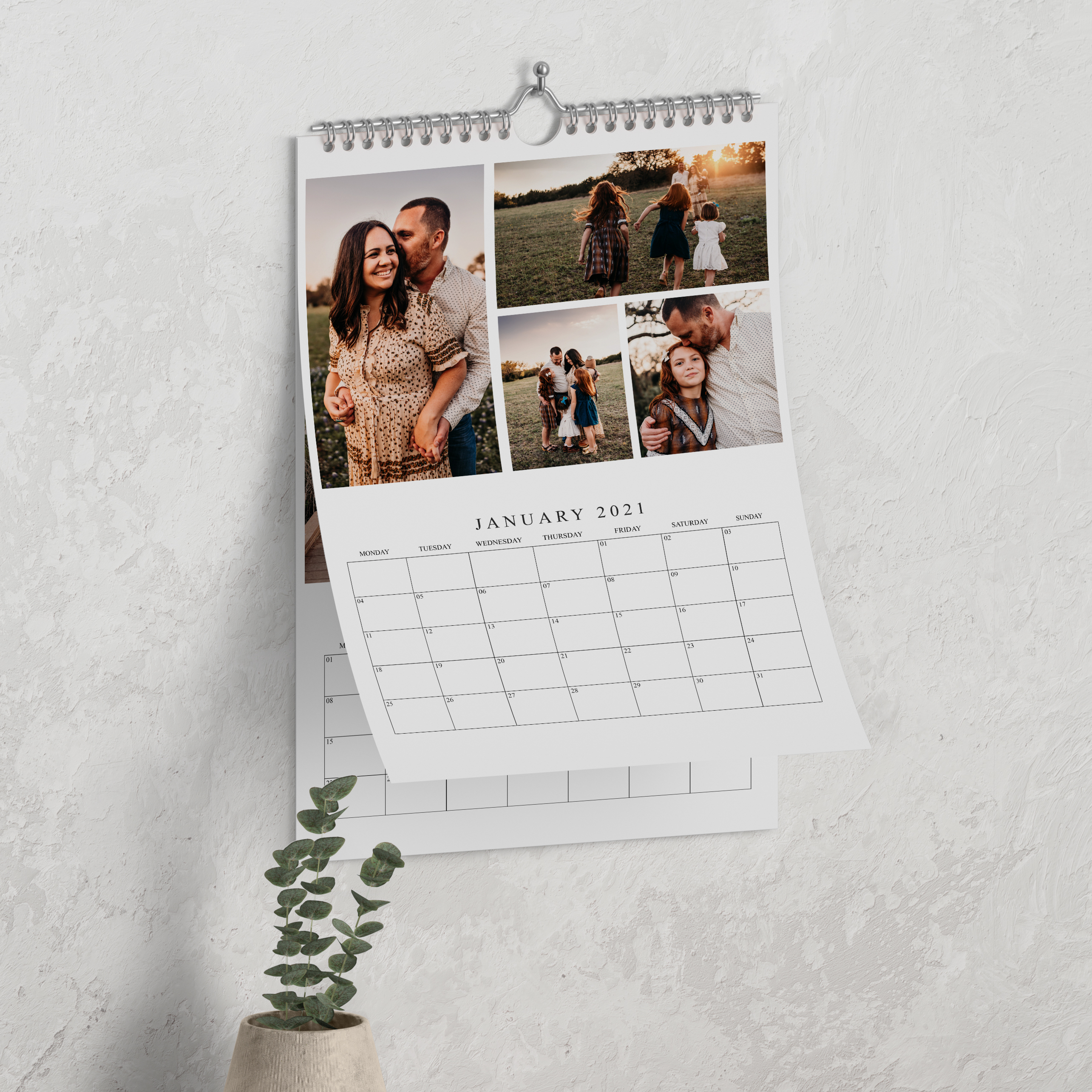 13-Page A3 Wiro Bound Personalized Calendar (Voucher Redemption)