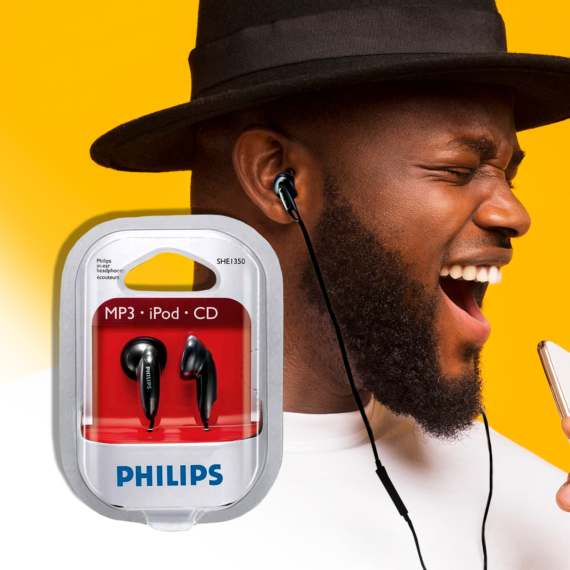 Earbud Headphones with Enhanced Bass Performance (Model: SHE1350)
