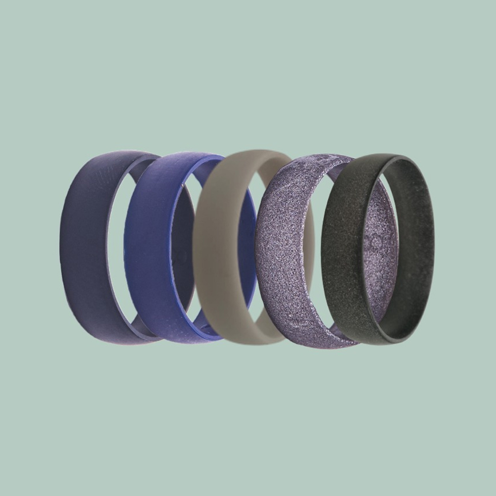 Pack of 5 Men's Ultralight Silicone Rings