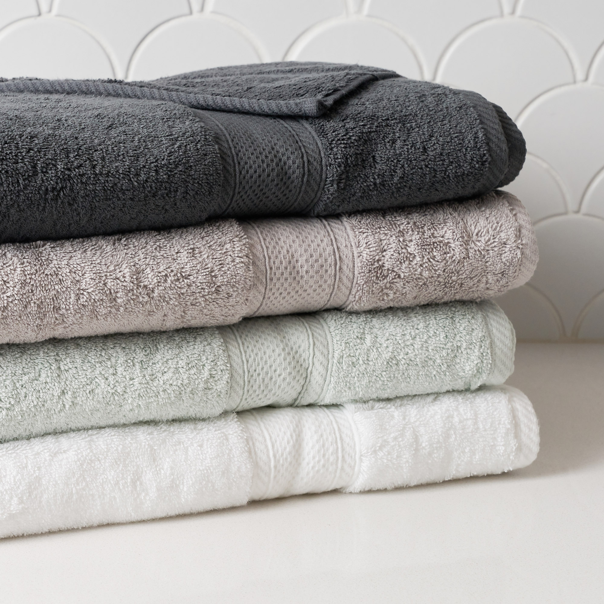 Set of 4 600gsm Egyptian Cotton Towels ( 2 x Bath Sheets, 2 x Hand Towels)