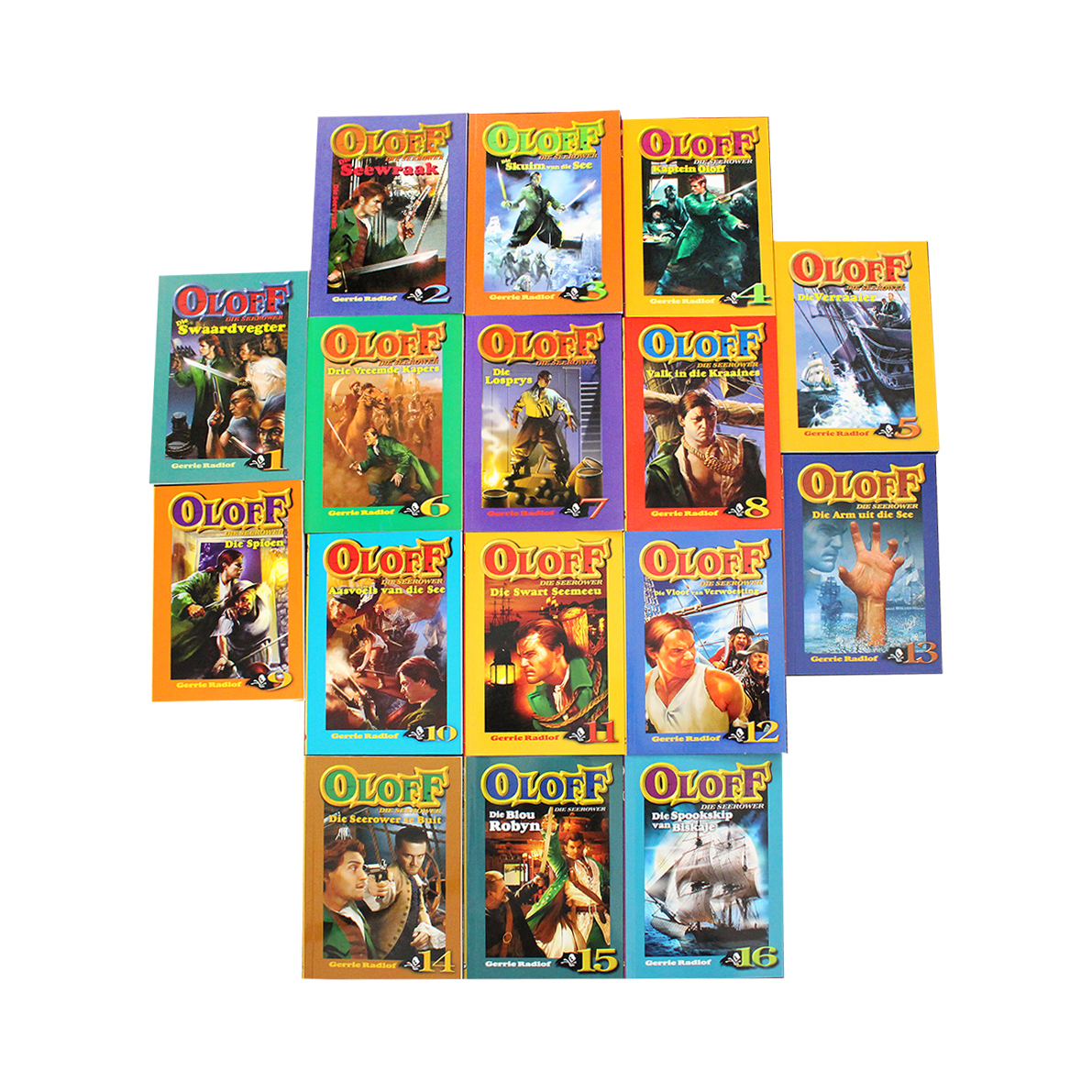 Afrikaans Oloff Die Seerower (16 Boeke)