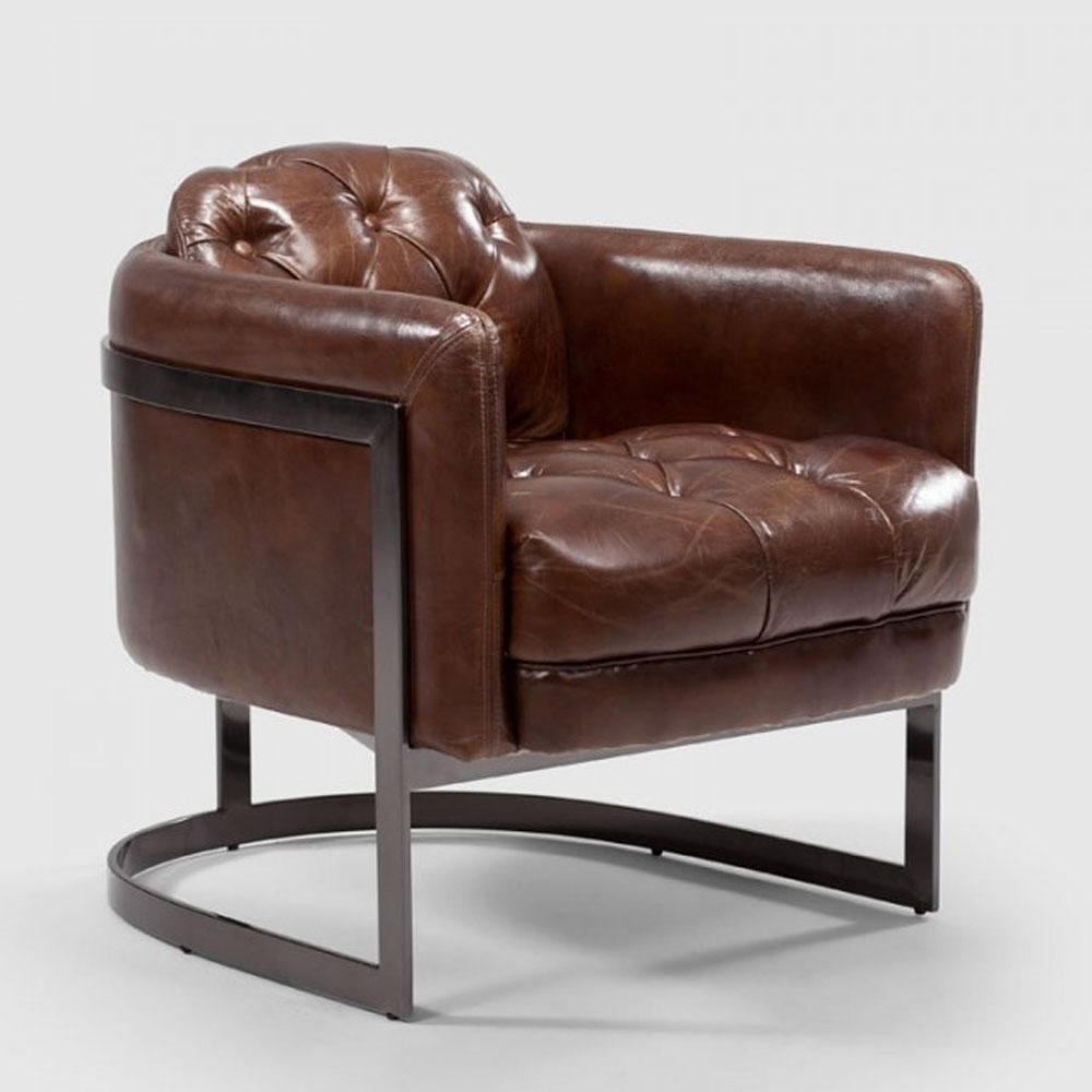 Full Grain Leather Armchair