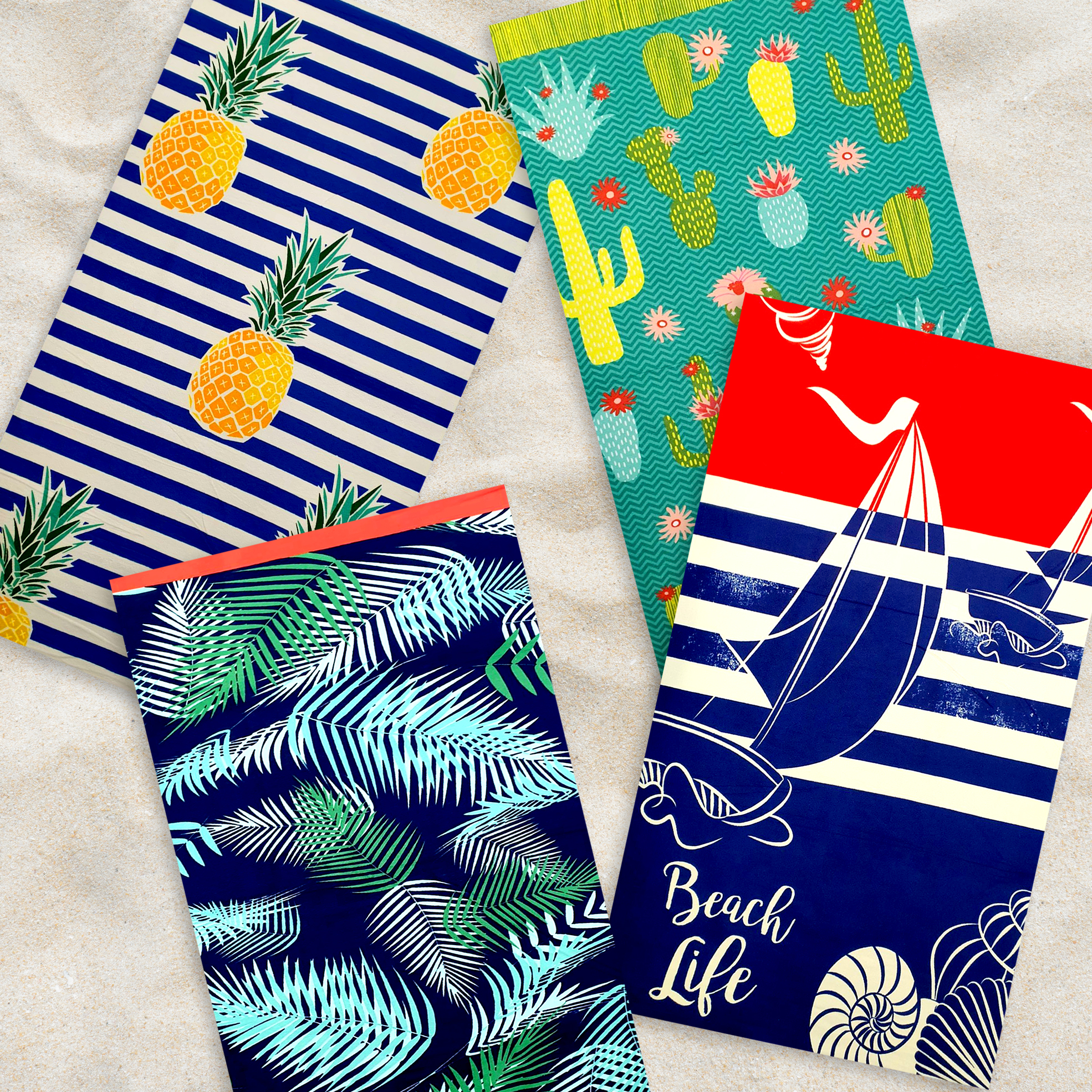 Ultra Absorbent Printed Microfibre Beach Towels