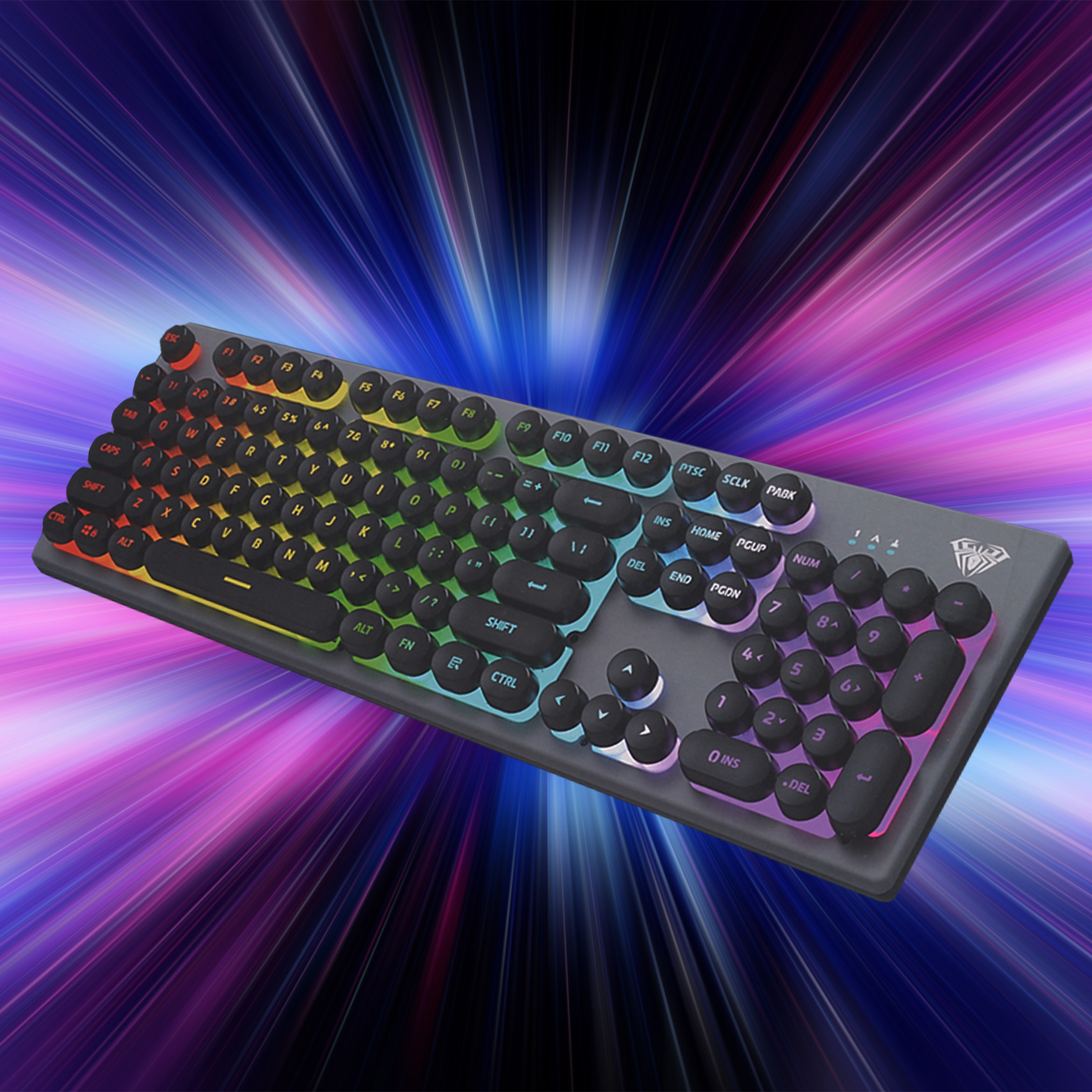 Ergonomic Mountain Backlit Gaming Keyboard