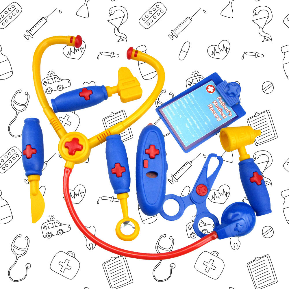 Children's Doctor's Set Medical Play Kit in Case