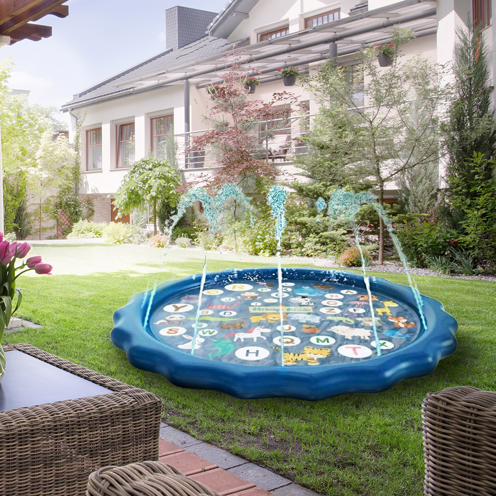 Kids Outdoor Inflatable Water Sprinkler Play Mat