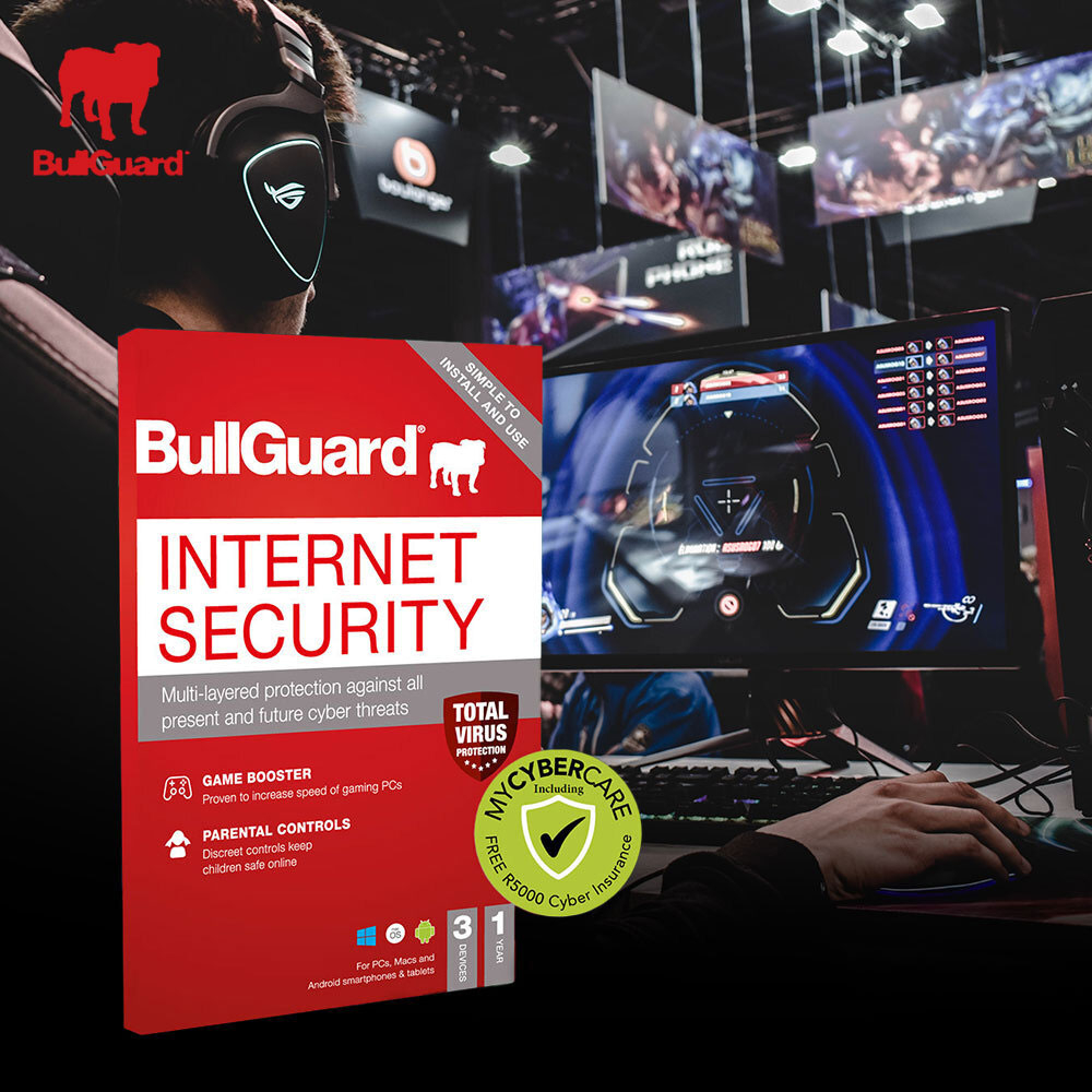 Internet Security 3 User made by Gamers for Gamers + MyCybercare Insurance (Voucher Redemption)