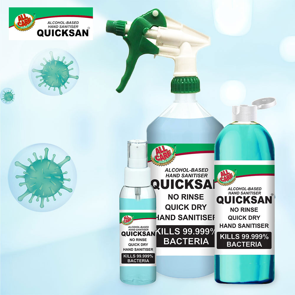 70% Alcohol Hand Sanitizer Bundle (Includes 1L Trigger Spray + 250ml Mister and 100ml Sanitizer)