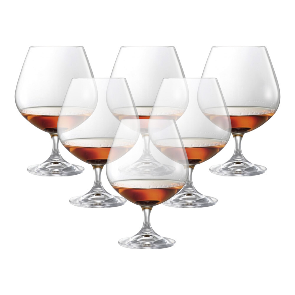 Set of 6, 400ml Natalie Brandy Glasses