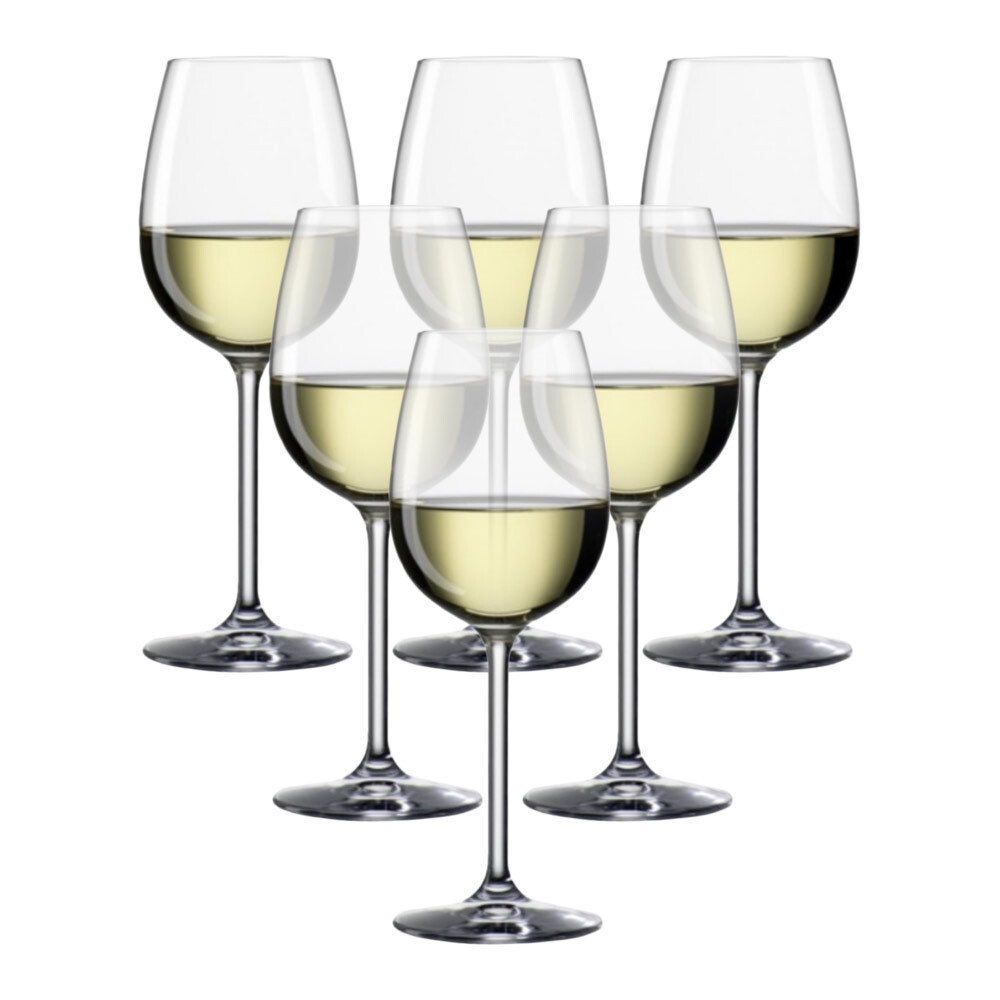 Set of 6, 320ml Clara White Wine Glasses