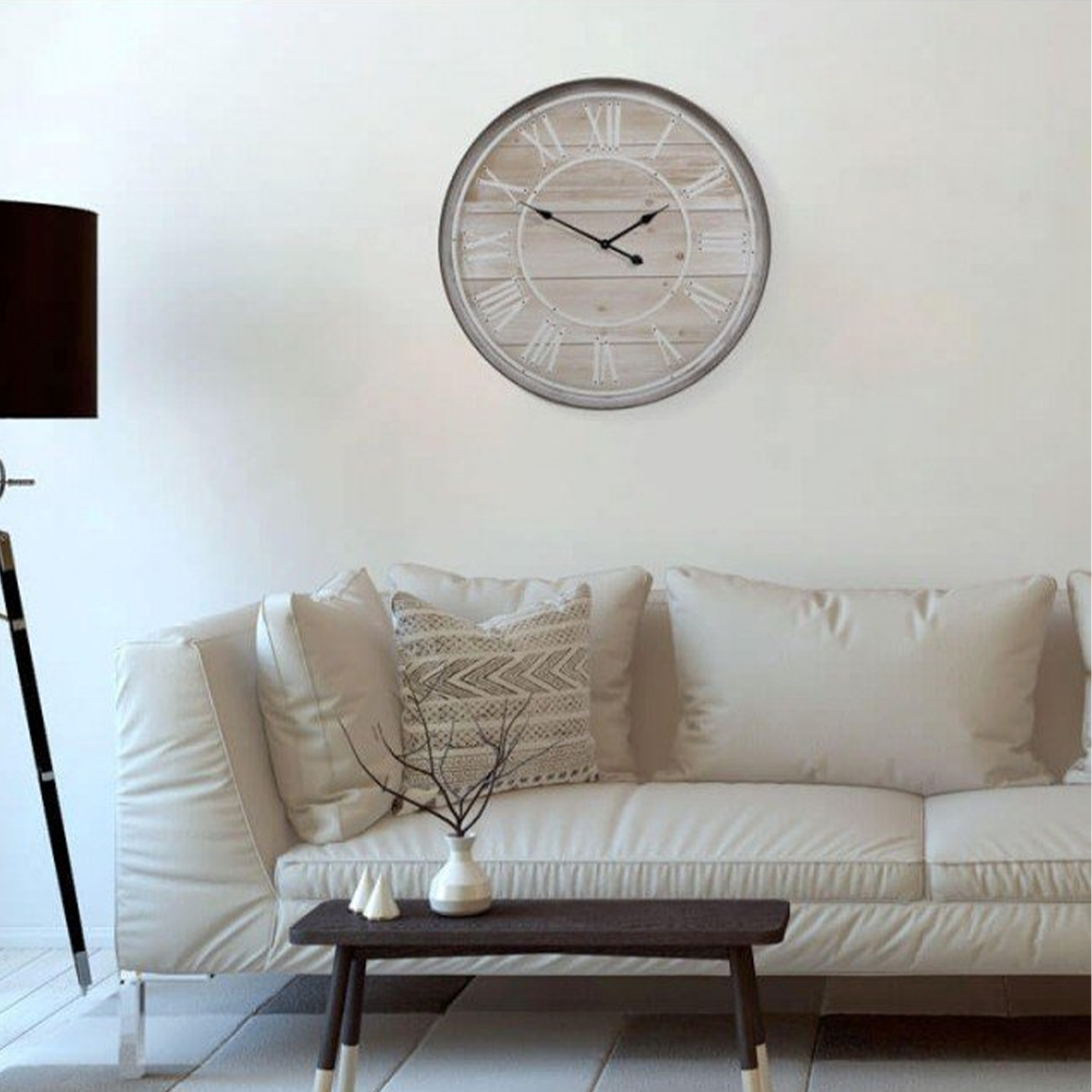 Large Wooden Wall Clock