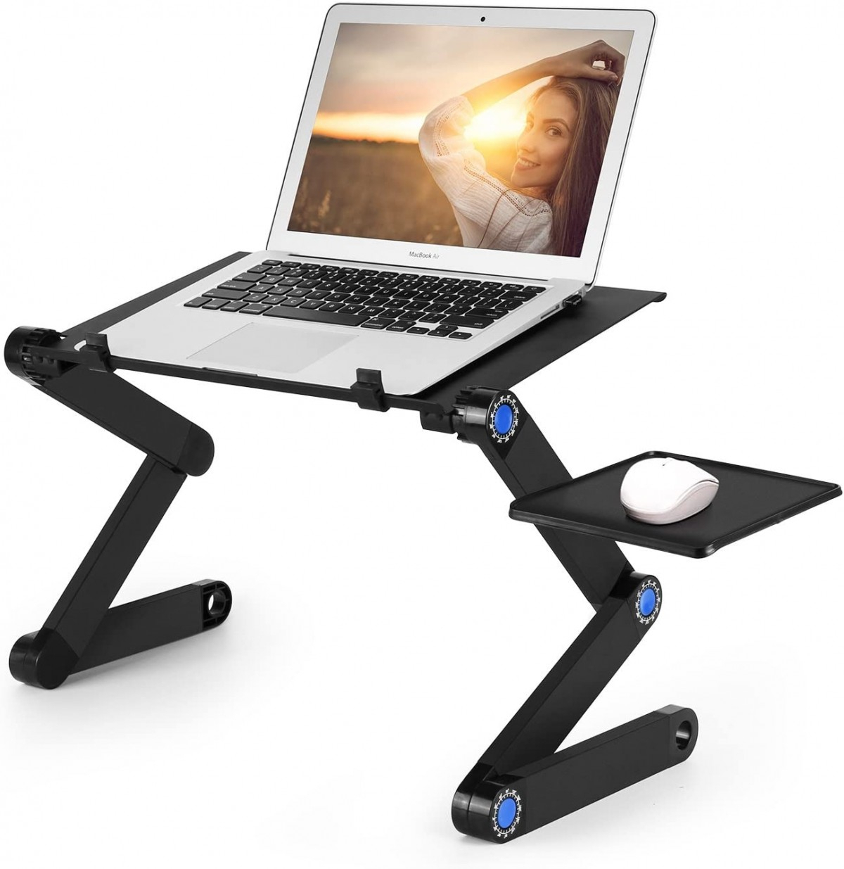 Foldable and Adjustable Laptop Desk with USB Cooling Fan