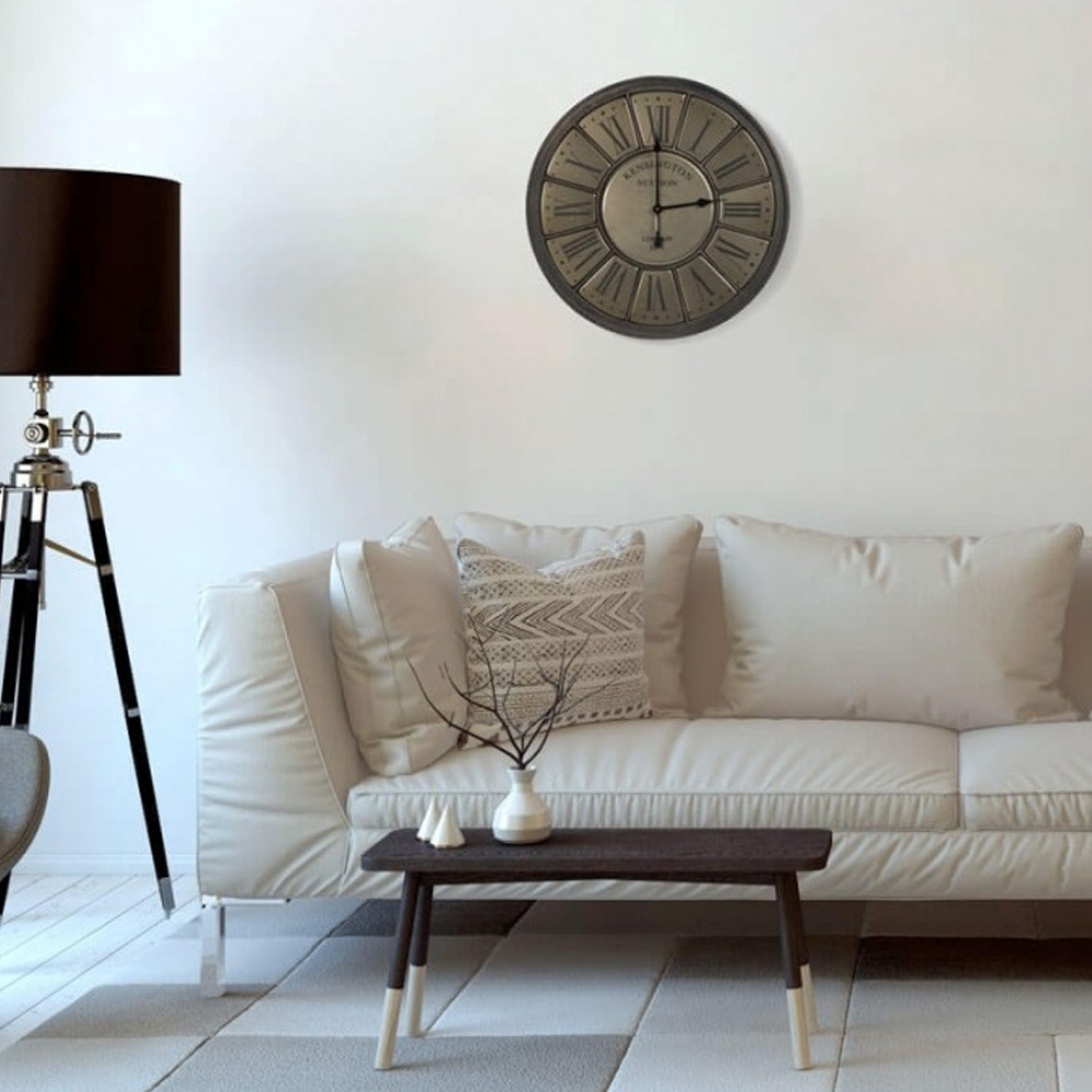 Kensington Station Vintage Iron Wall Clock