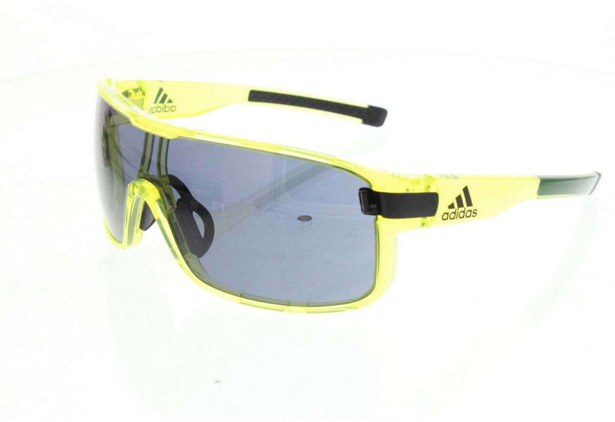 Yellow transparent shiny frame with grey lenses -Small