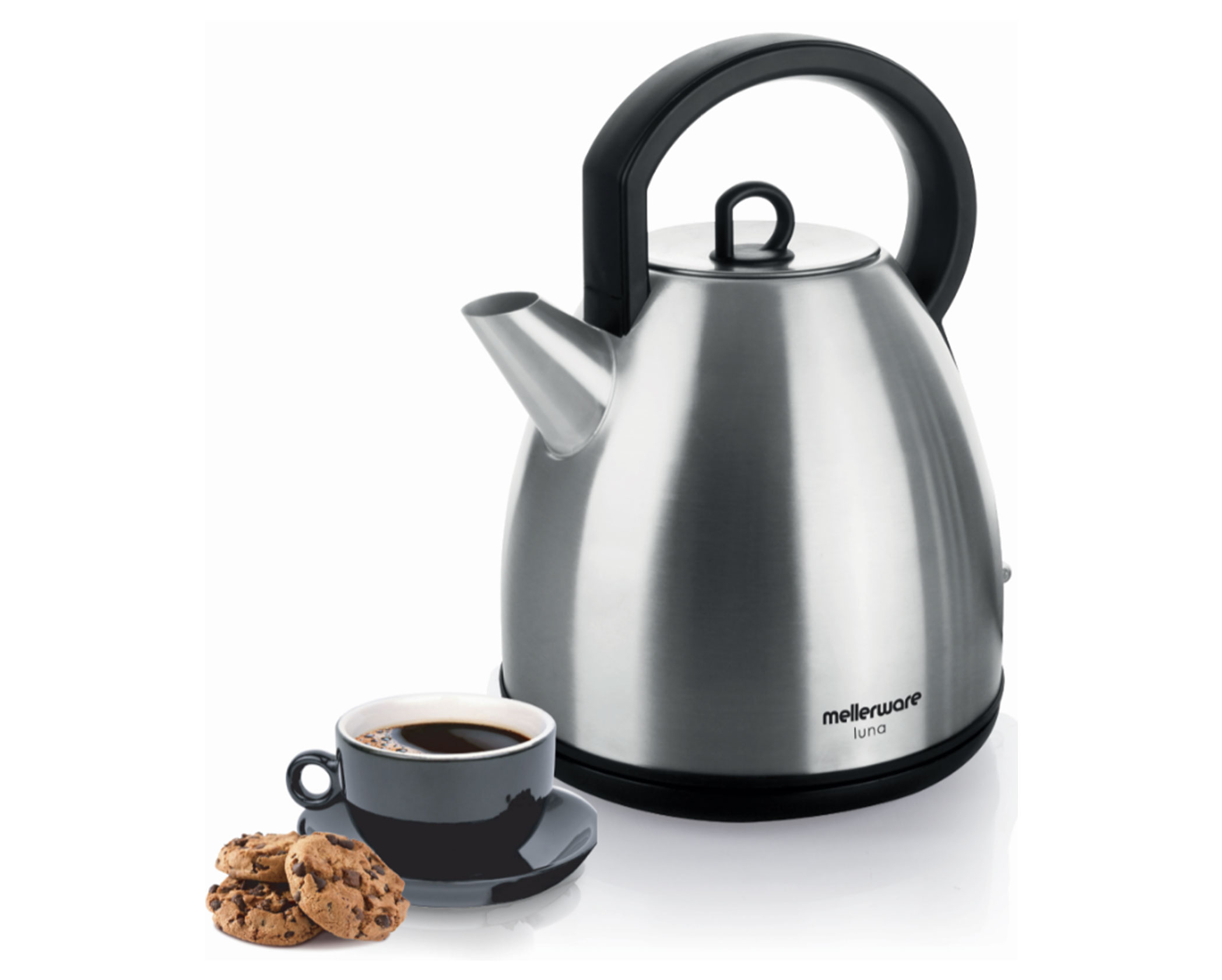 2200W 1.7L Luna Cordless Stainless Steel Kettle (Model: 22362C)