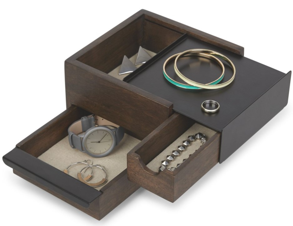 Mini Box - Black & Walnut (Items not included)