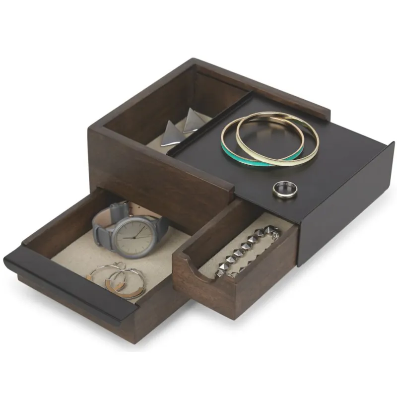 Mini Box - Black & Walnut (Items not included)