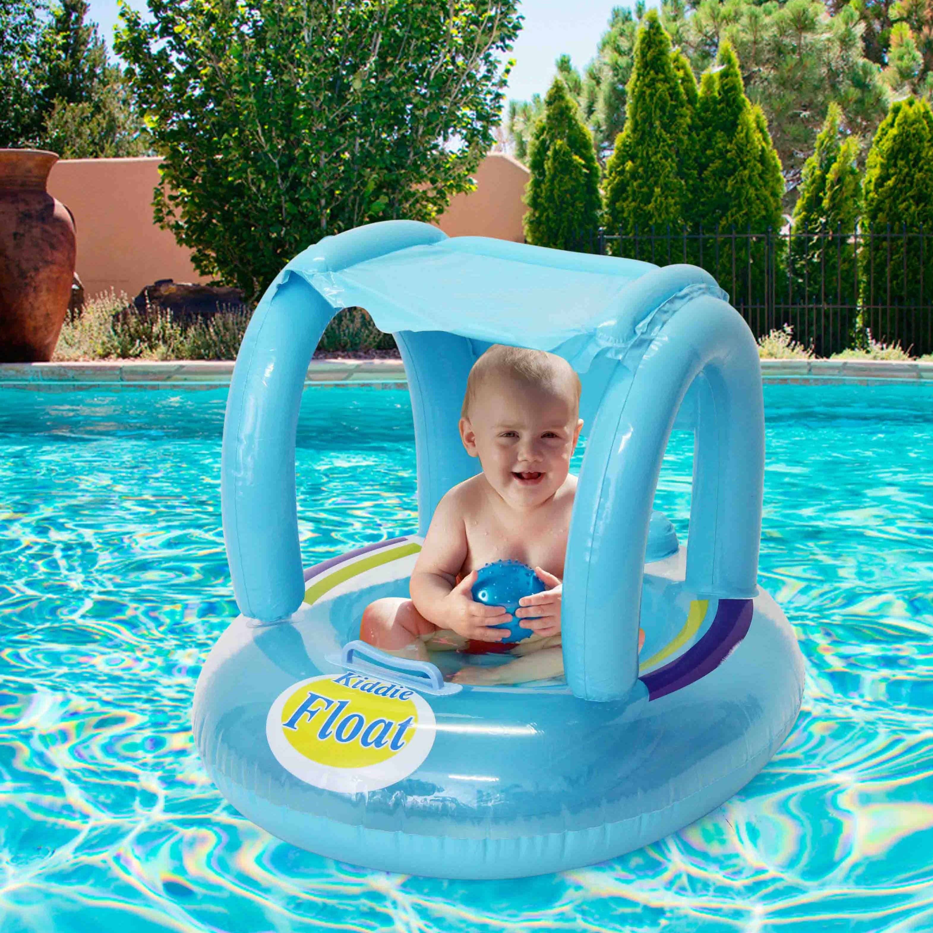 Kids Inflatable Pool Floaties with Canopy