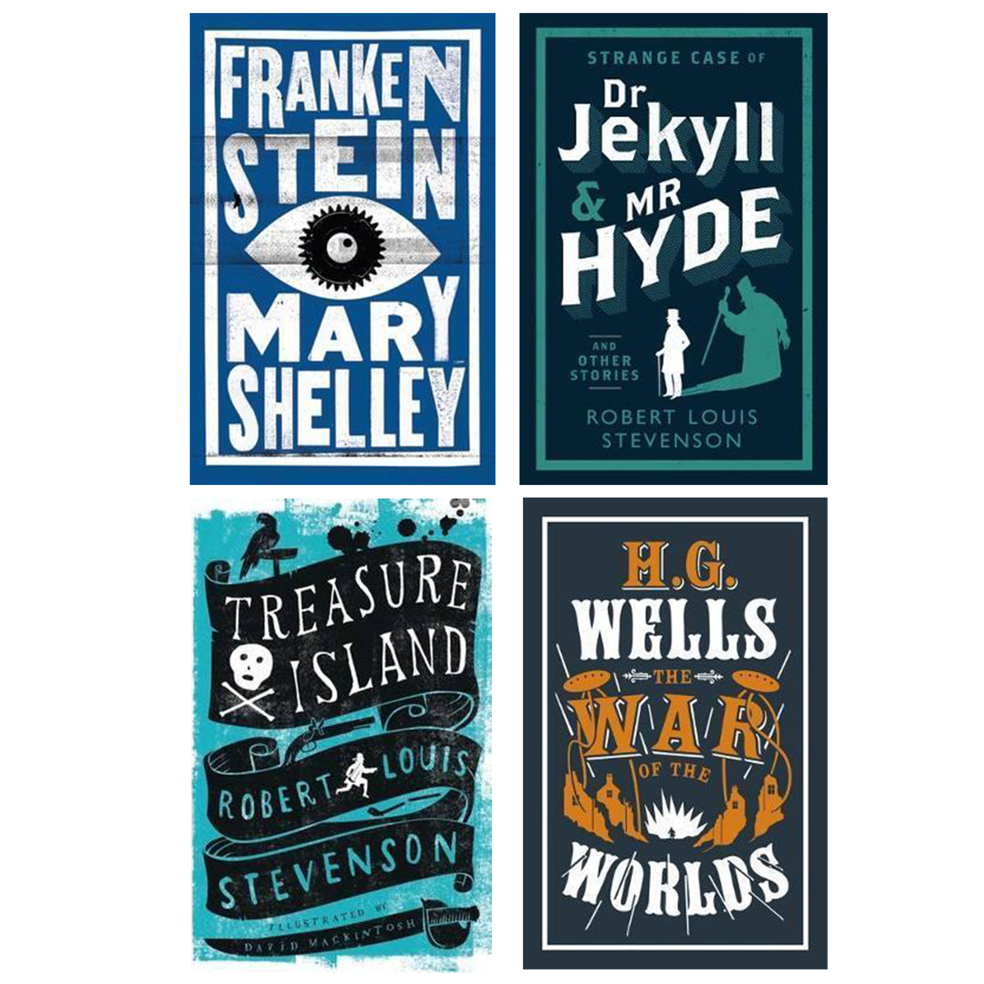 Set of 4 Fictional Classic Book Collection