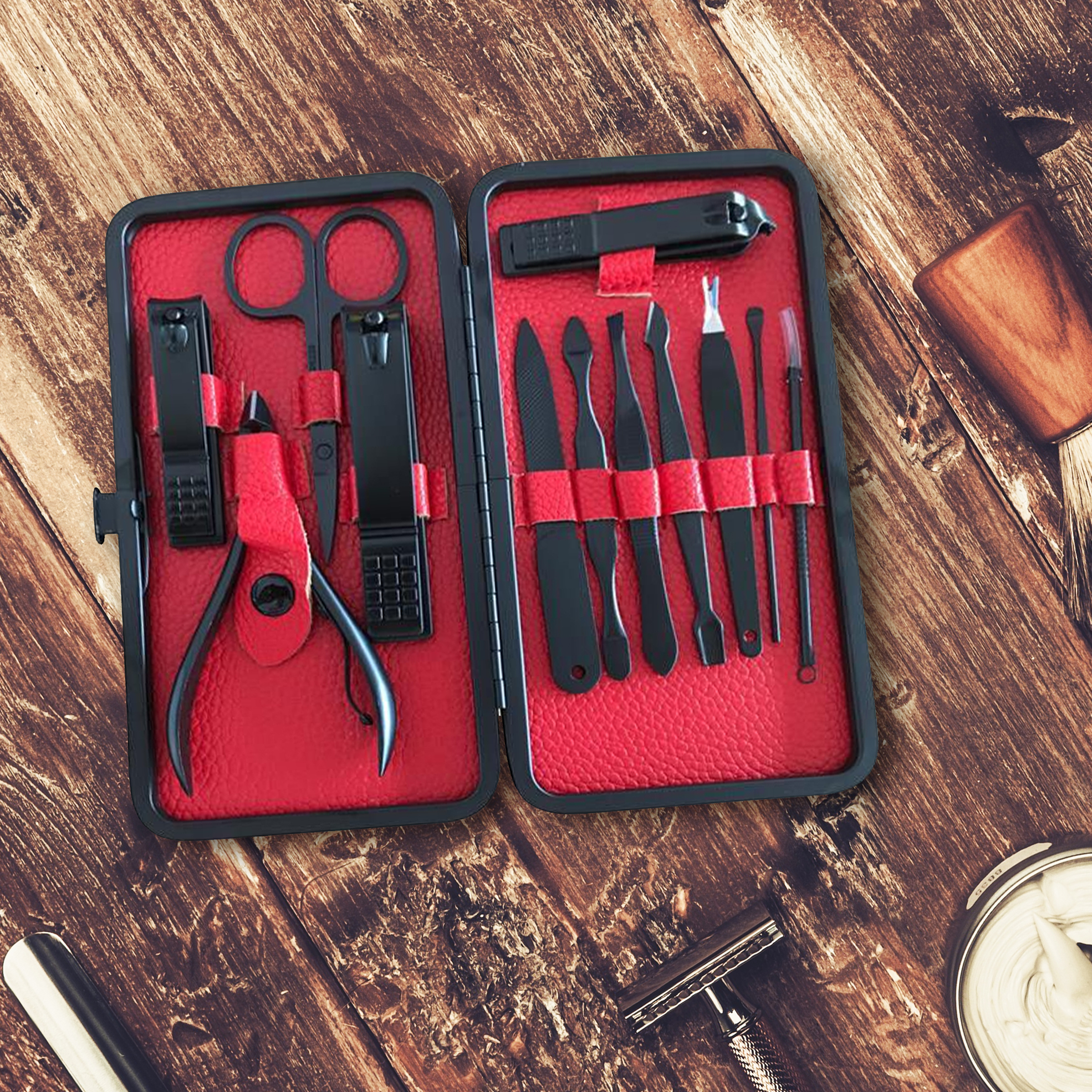 12 Piece Manicure and Pedicure Grooming Kit