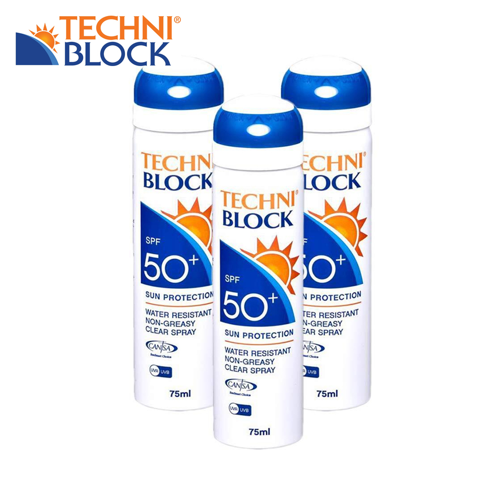 Pack of 3, 75ml Aerosol Sun Protection Sprays (SPF 50+)