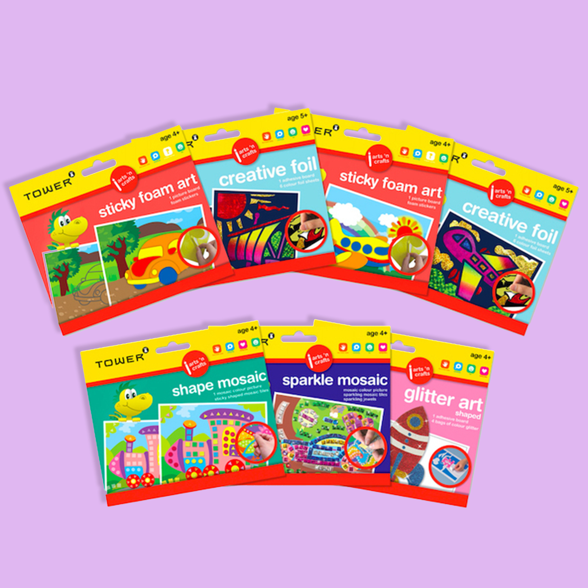 Pack of 7 Vehicle Activity Craft  Fun Pack